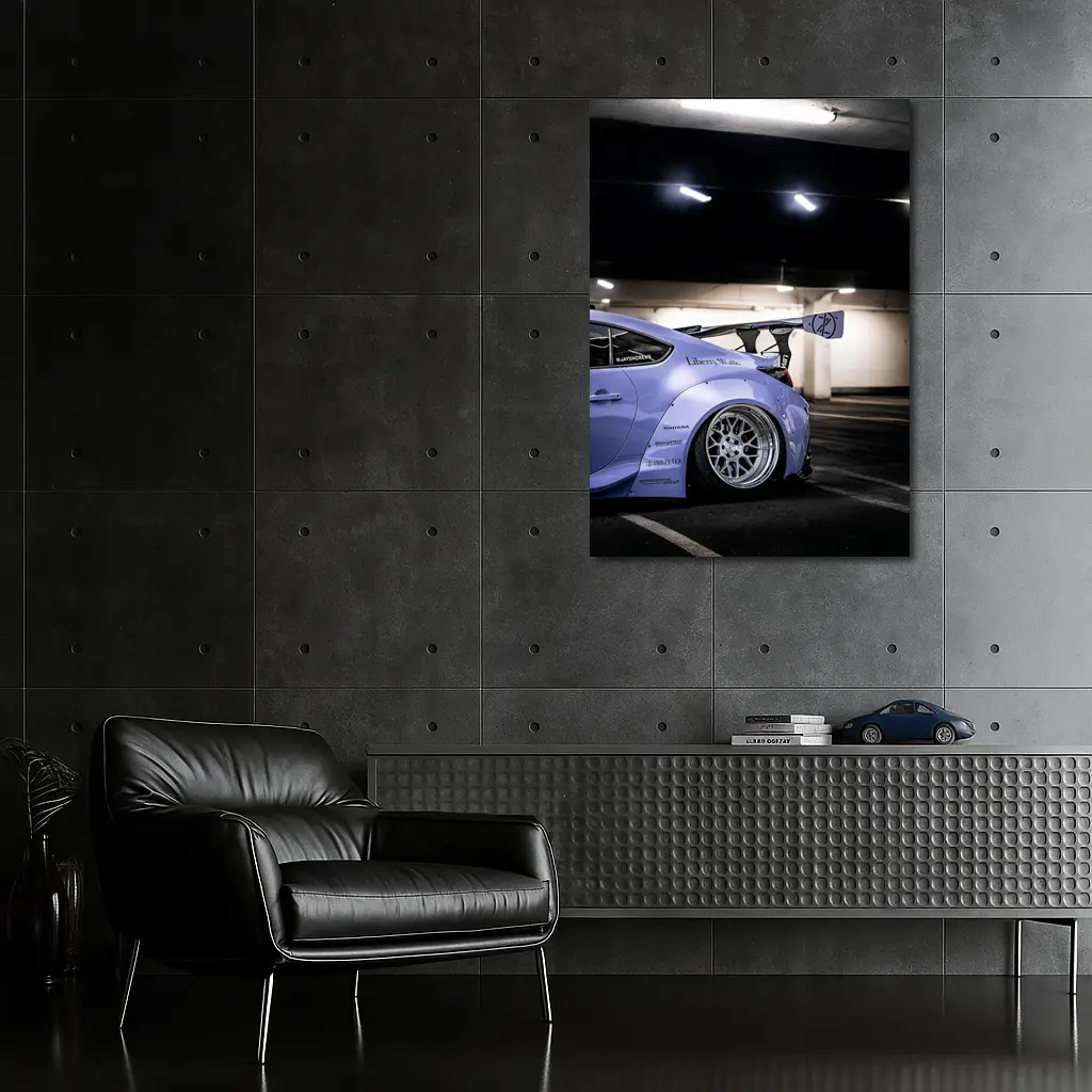 Subaru BRZ Liberty Walk Wide Body Purple – Wall Art