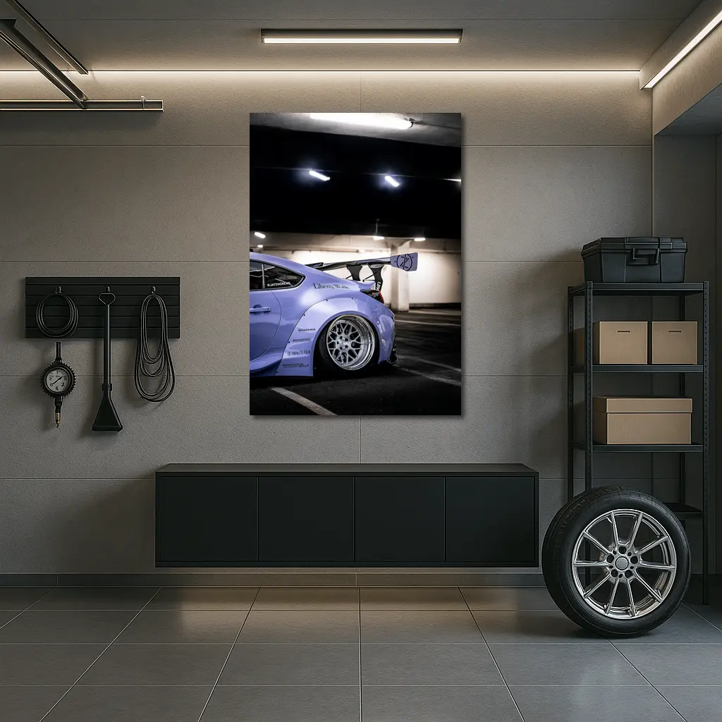 Subaru BRZ Liberty Walk Wide Body Purple – Wall Art