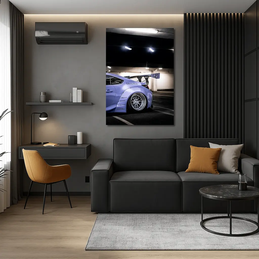 Subaru BRZ Liberty Walk Wide Body Purple – Wall Art