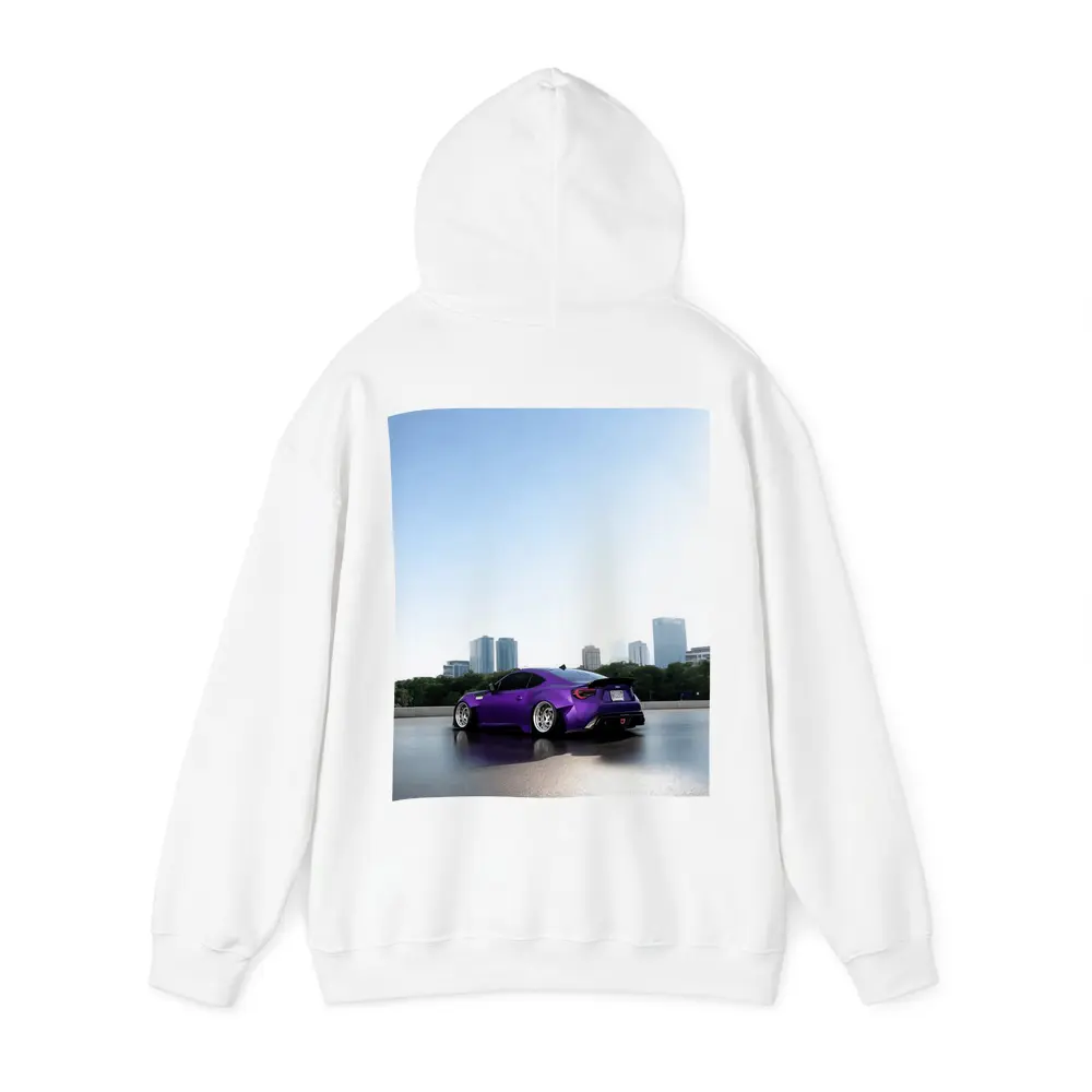 Purple Subaru BRZ Stance City Skyline – Hoodies