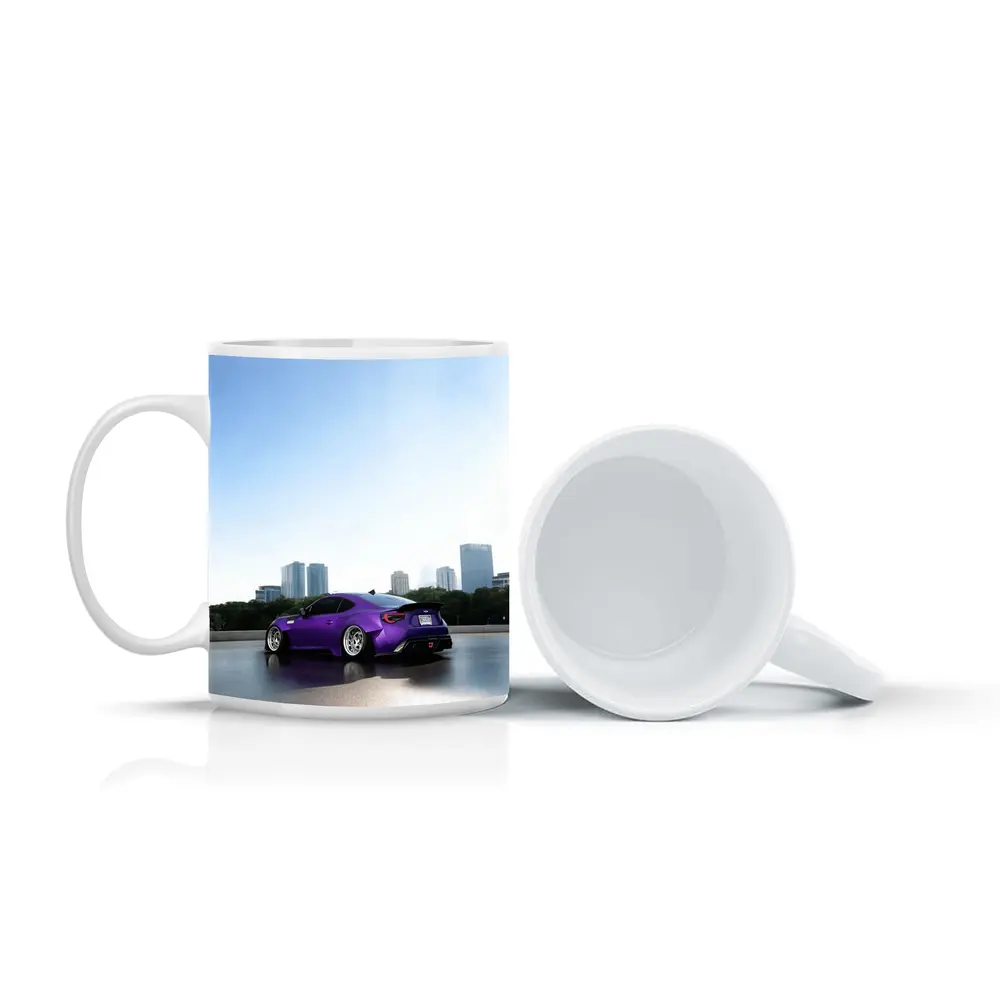 Purple Subaru BRZ Stance City Skyline – Mugs