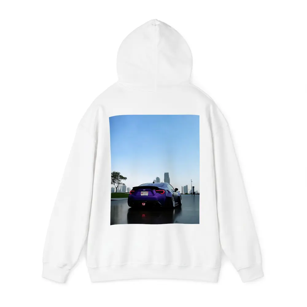 Subaru BRZ Purple Coupe City Skyline – Hoodies