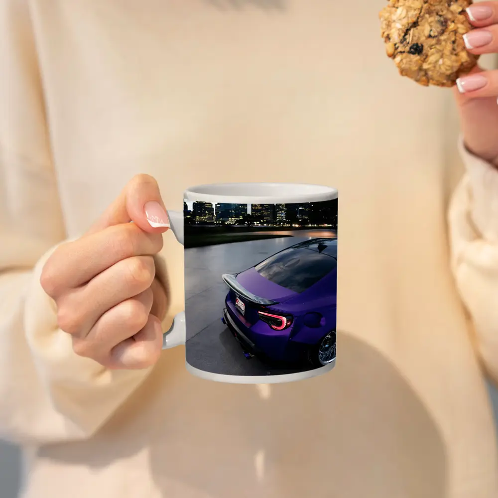 Subaru BRZ Purple Stance City Night – Mugs