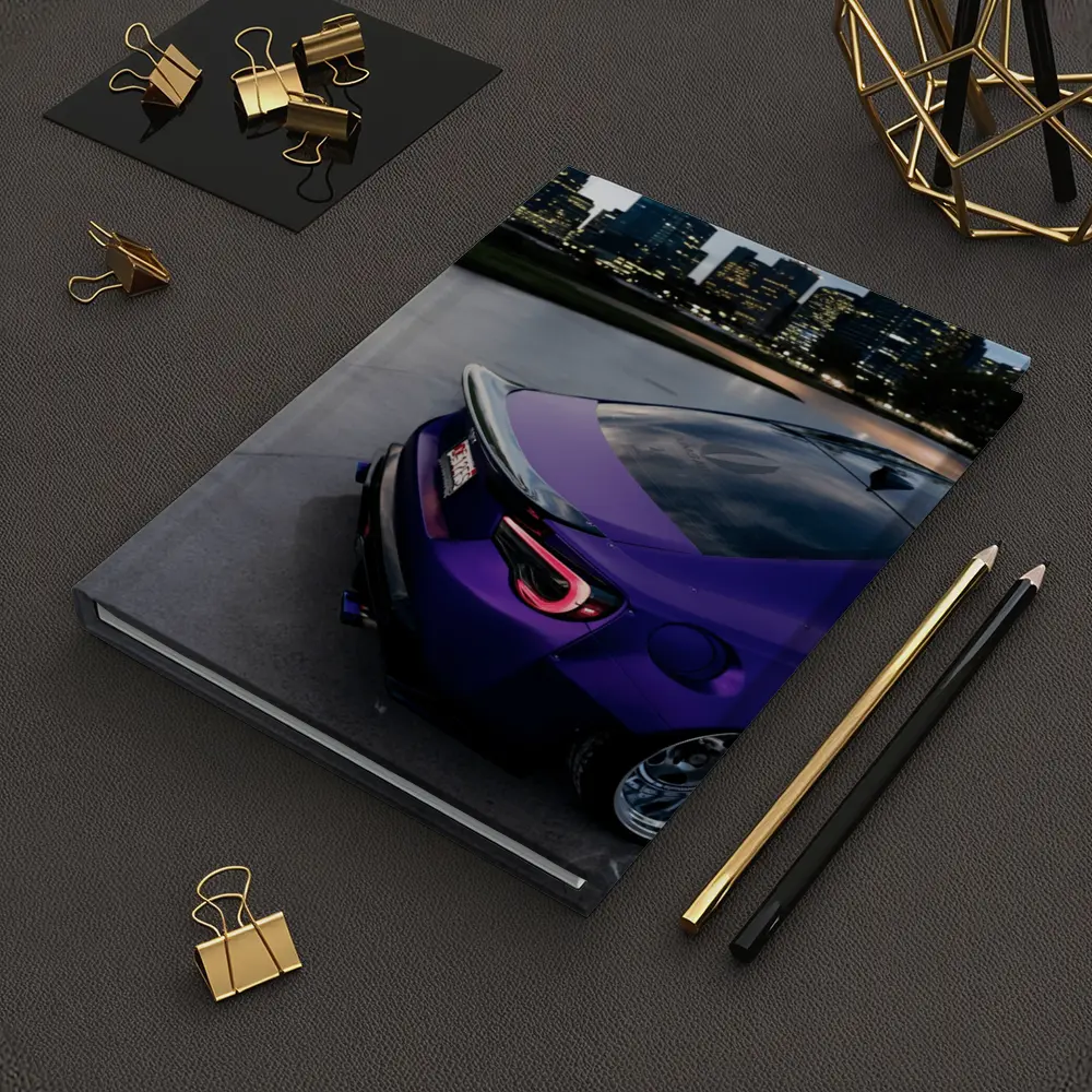 Subaru BRZ Purple Stance City Night – Notebooks