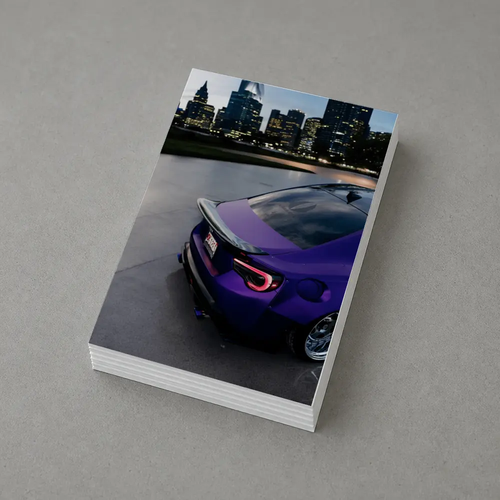 Subaru BRZ Purple Stance City Night – Postcards