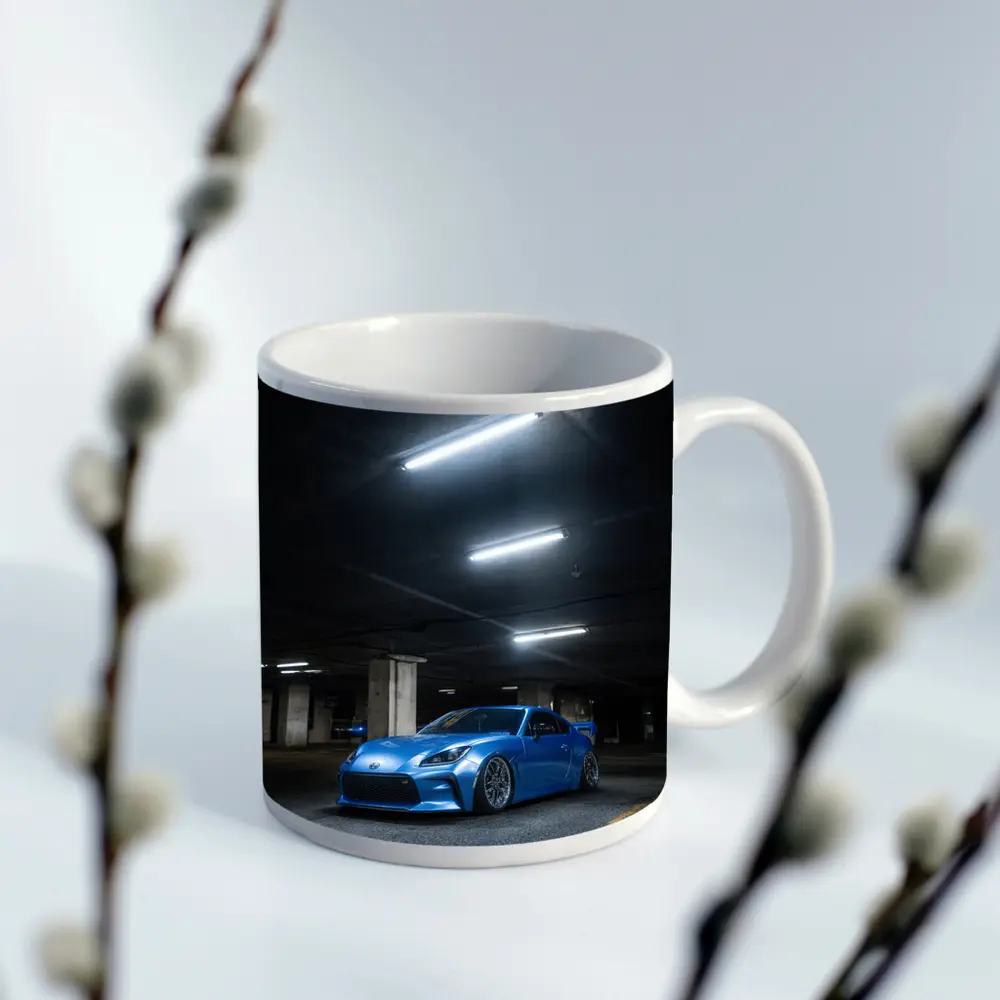 Subaru BRZ Blue Stance Underground Parking Garage – Mugs
