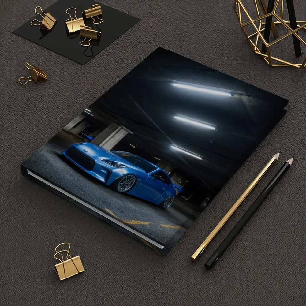 Subaru BRZ Blue Stance Underground Parking Garage – Notebooks