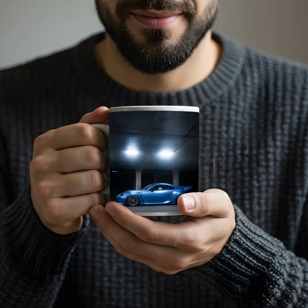 Subaru BRZ Blue Underground Parking Garage – Mugs