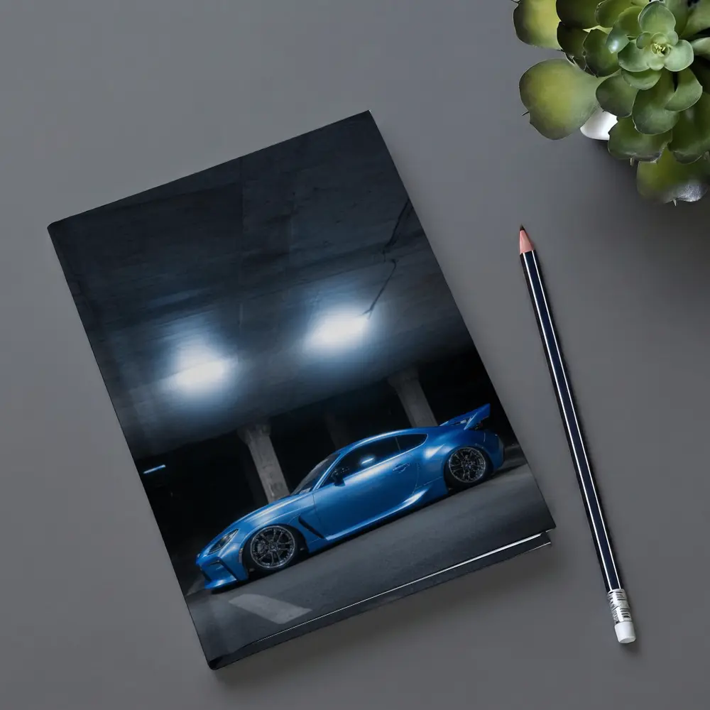 Subaru BRZ Blue Underground Parking Garage – Notebooks