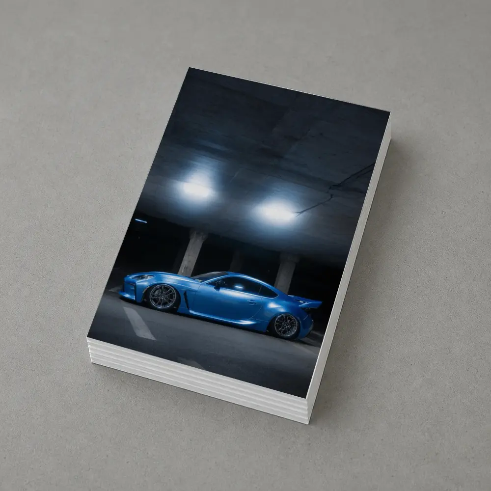Subaru BRZ Blue Underground Parking Garage – Postcards