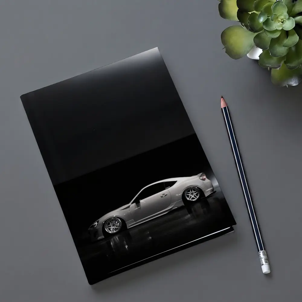 Subaru BRZ White Slammed Dark Studio – Notebooks