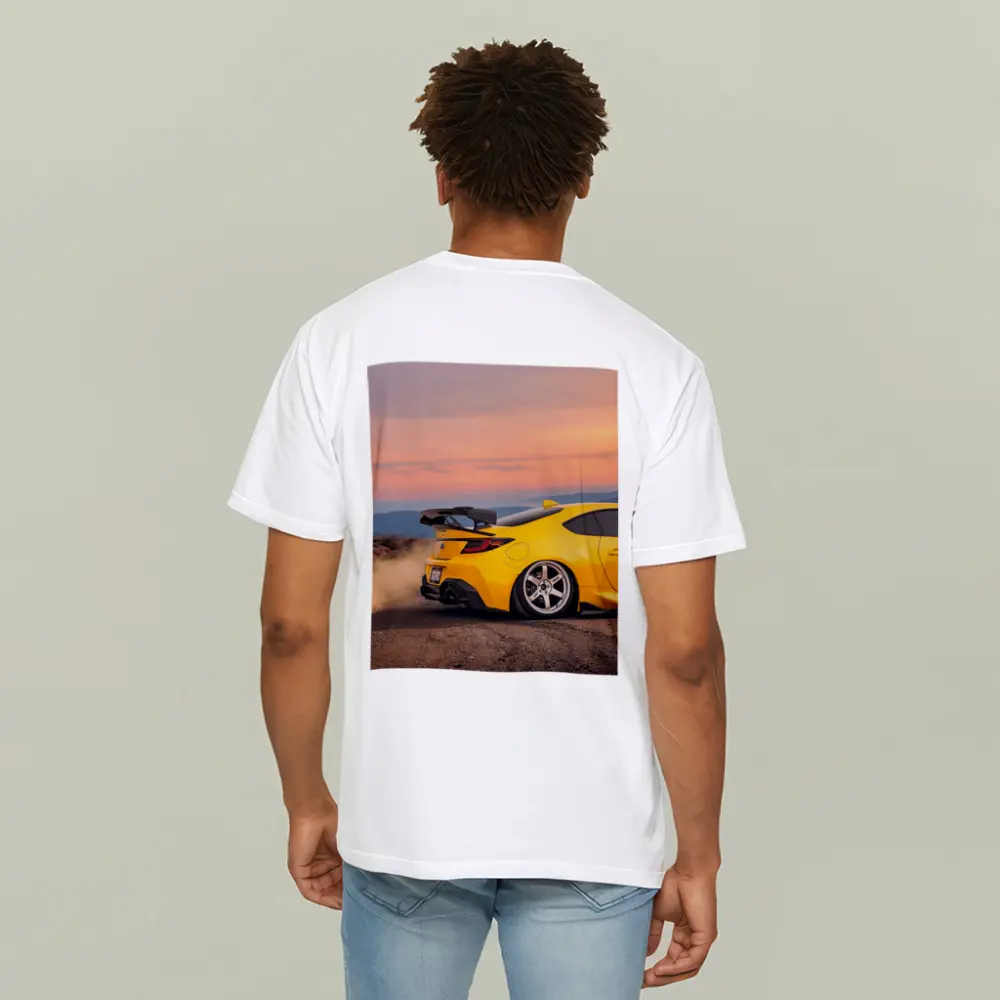 Subaru BRZ Yellow Stance Desert Sunset – T-Shirts