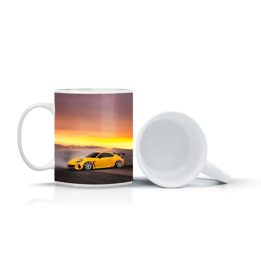 Subaru BRZ Yellow Wide Body Desert Sunset – Mugs
