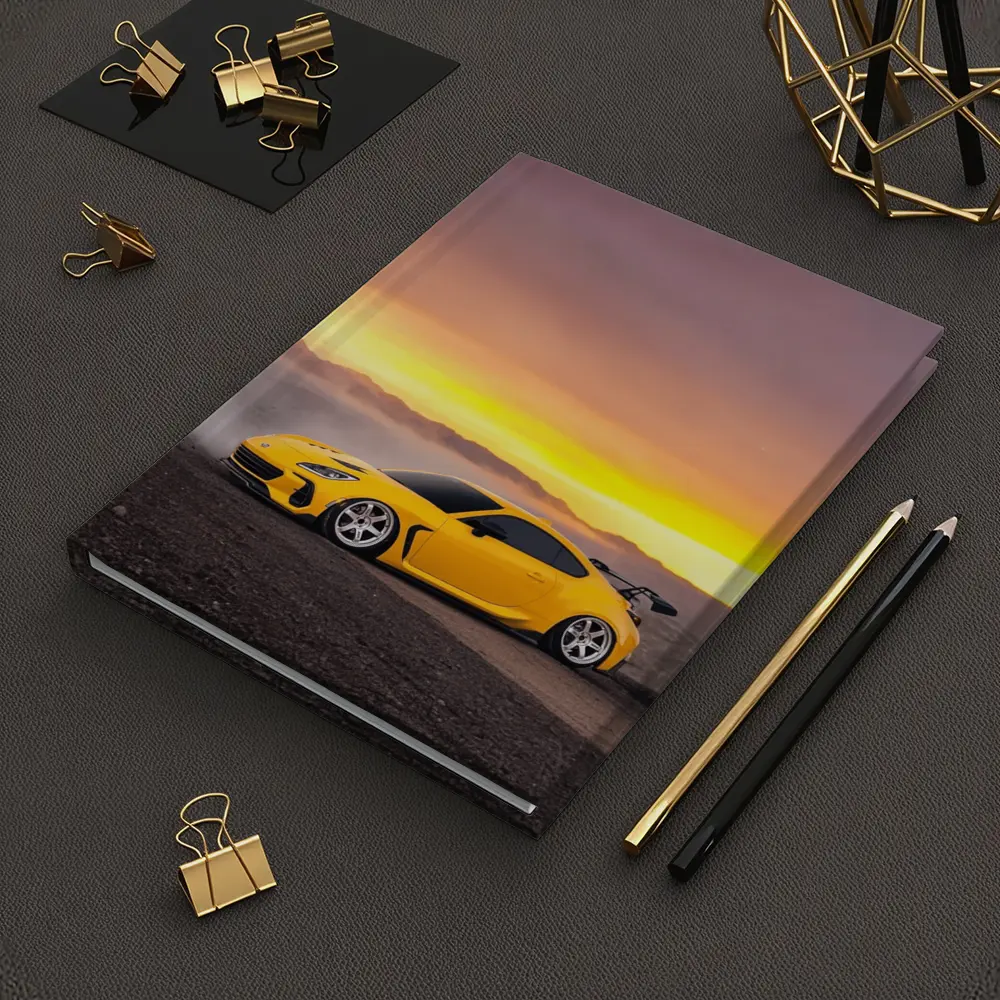 Subaru BRZ Yellow Wide Body Desert Sunset – Notebooks