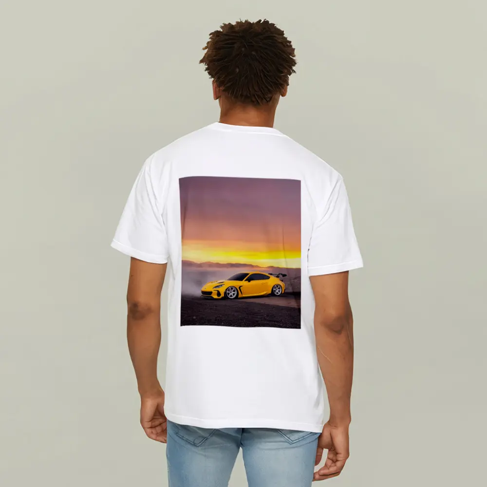 Subaru BRZ Yellow Wide Body Desert Sunset – T-Shirts