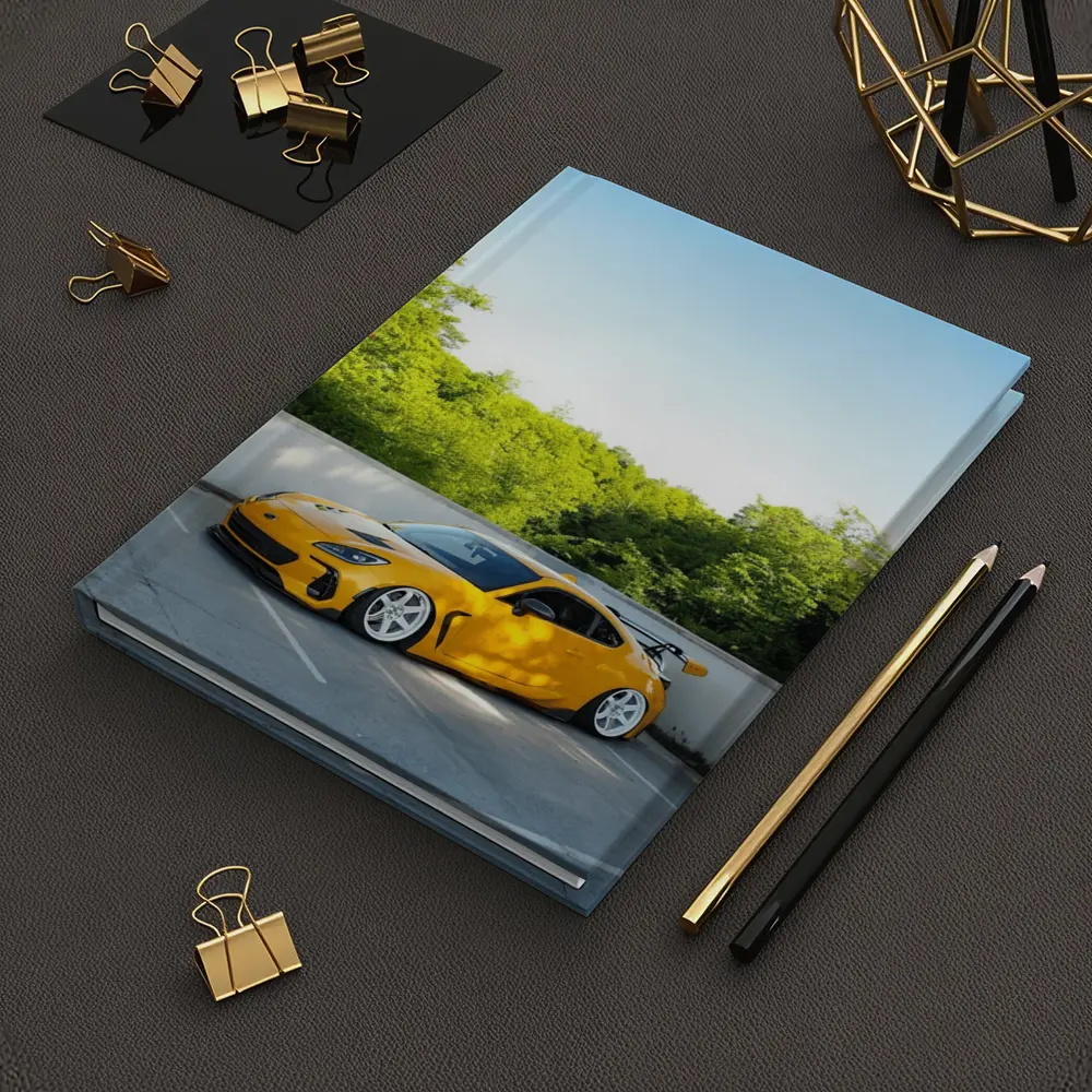 Yellow Subaru BRZ Widebody Parking Lot – Notebooks