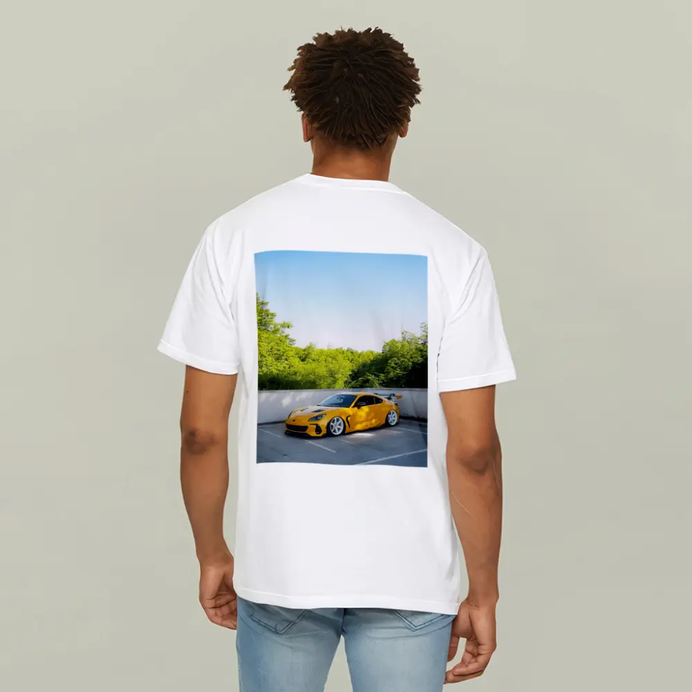 Yellow Subaru BRZ Widebody Parking Lot – T-Shirts