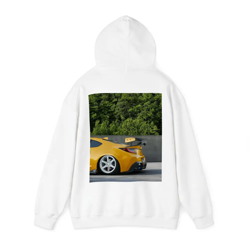 Yellow Subaru BRZ Wide Body Parking Lot – Hoodies