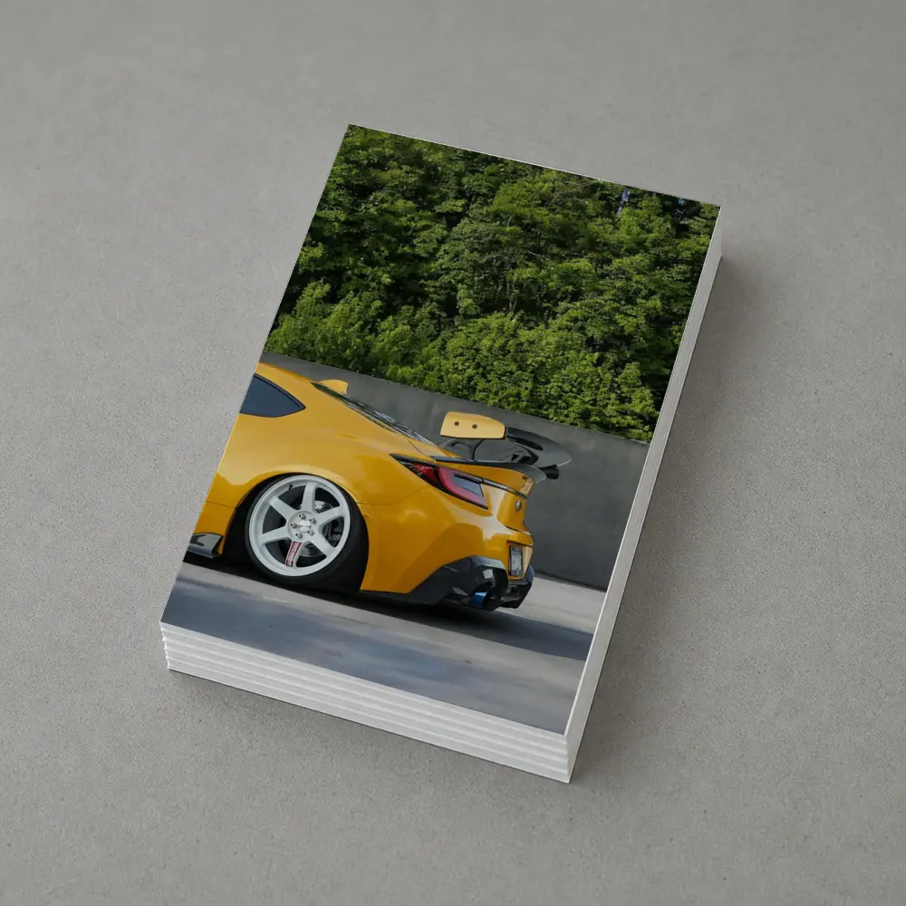 Yellow Subaru BRZ Wide Body Parking Lot – Postcards