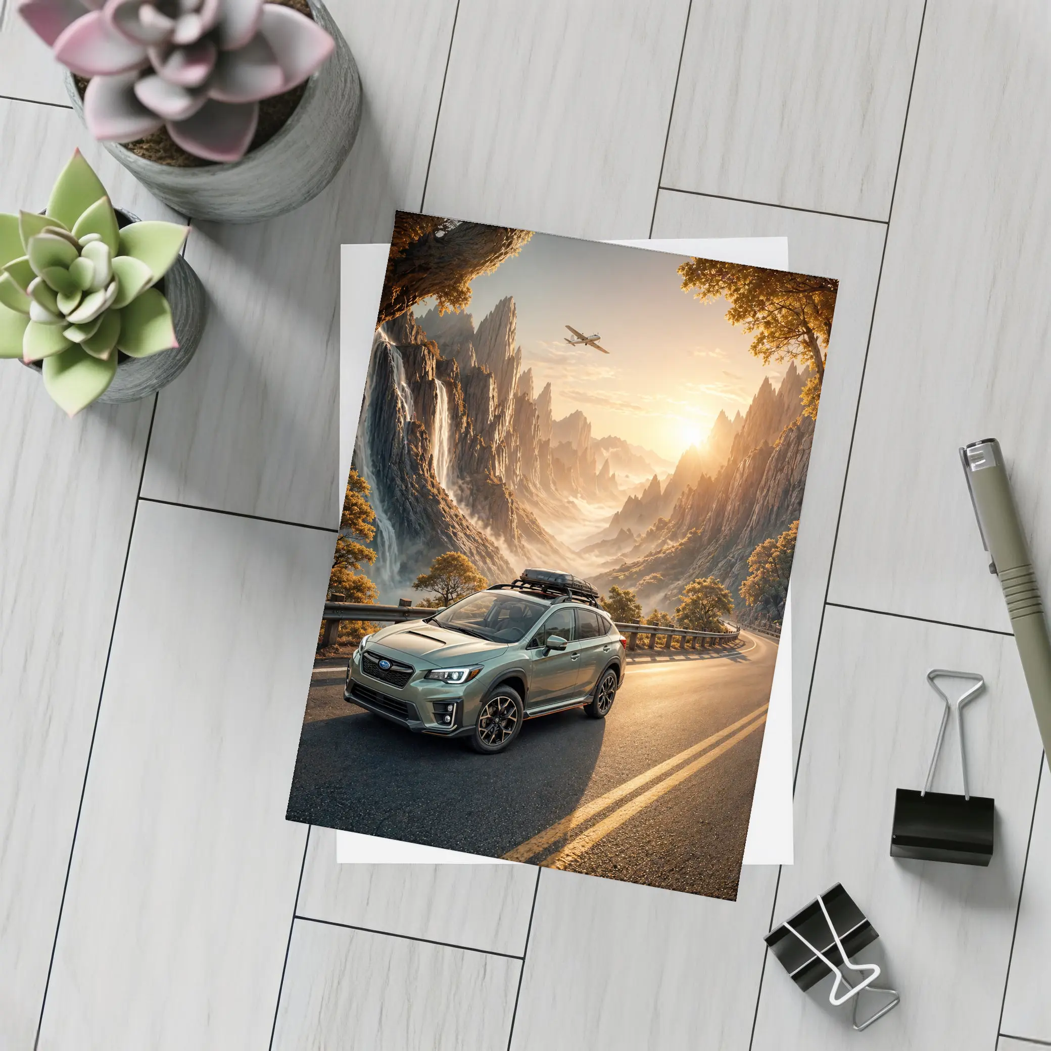 Subaru Crosstrek XV Mountain Road Sunset Drive – Postcards