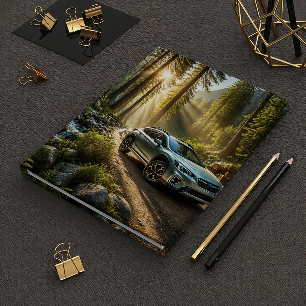 Subaru Crosstrek on Forest Mountain Trail – Notebooks