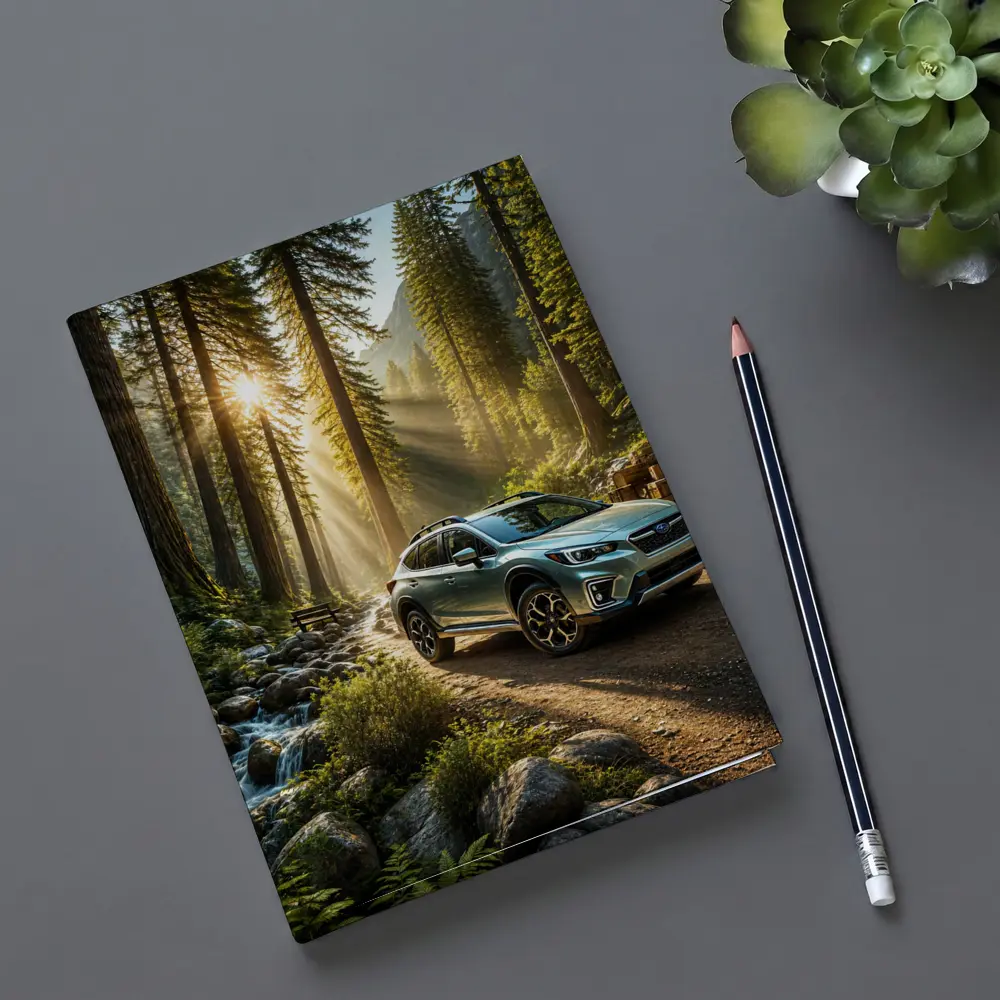 Subaru Crosstrek on Forest Mountain Trail – Notebooks