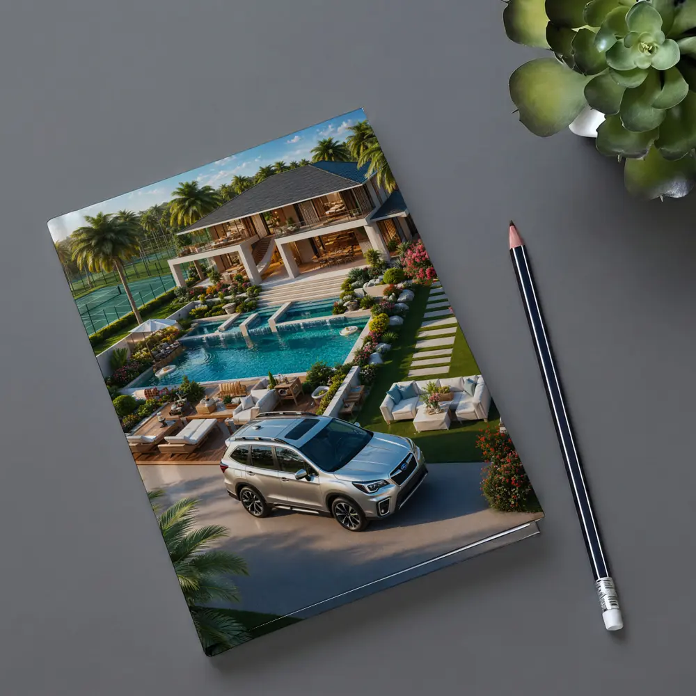 Subaru Forester Parked At Luxury Villa – Notebooks
