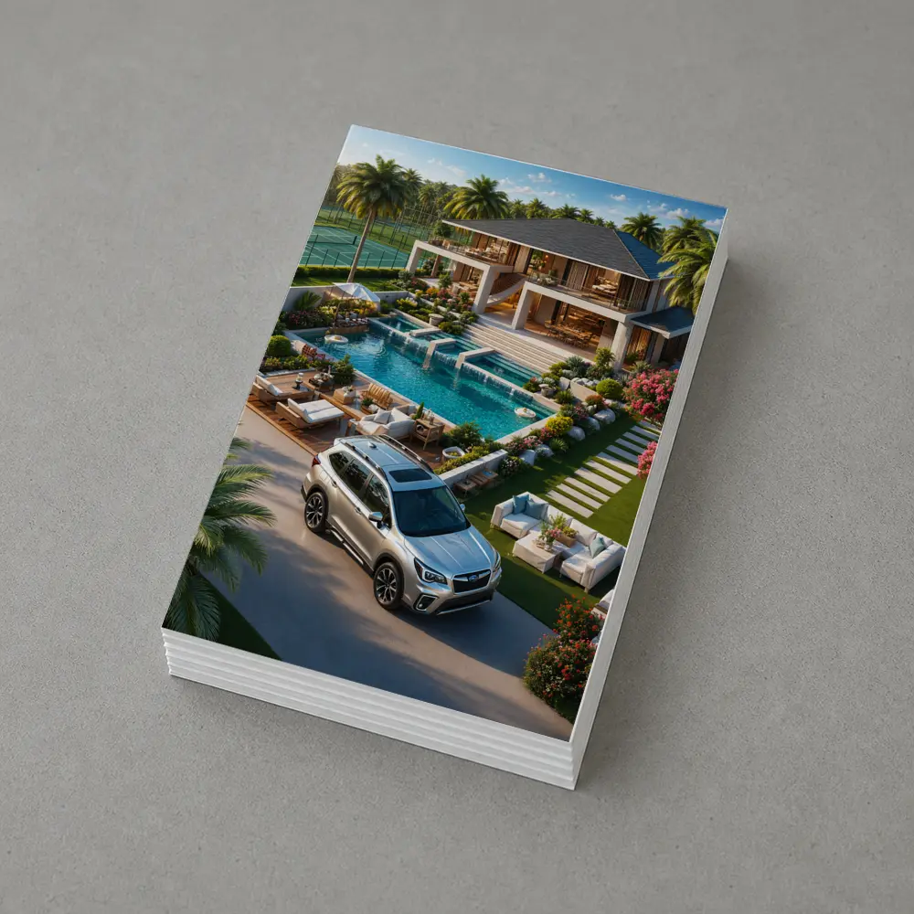 Subaru Forester Parked At Luxury Villa – Postcards
