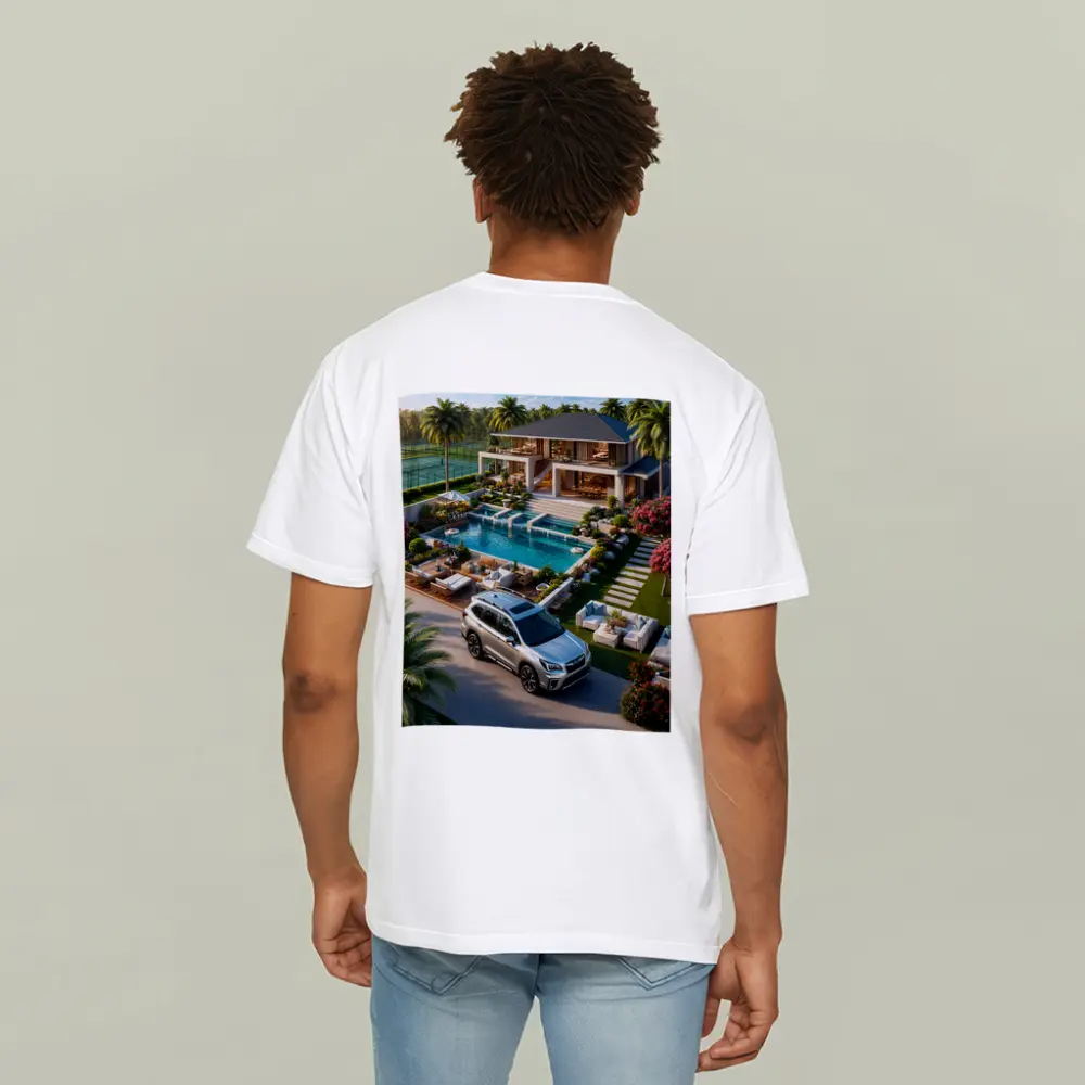 Subaru Forester Parked At Luxury Villa – T-Shirts