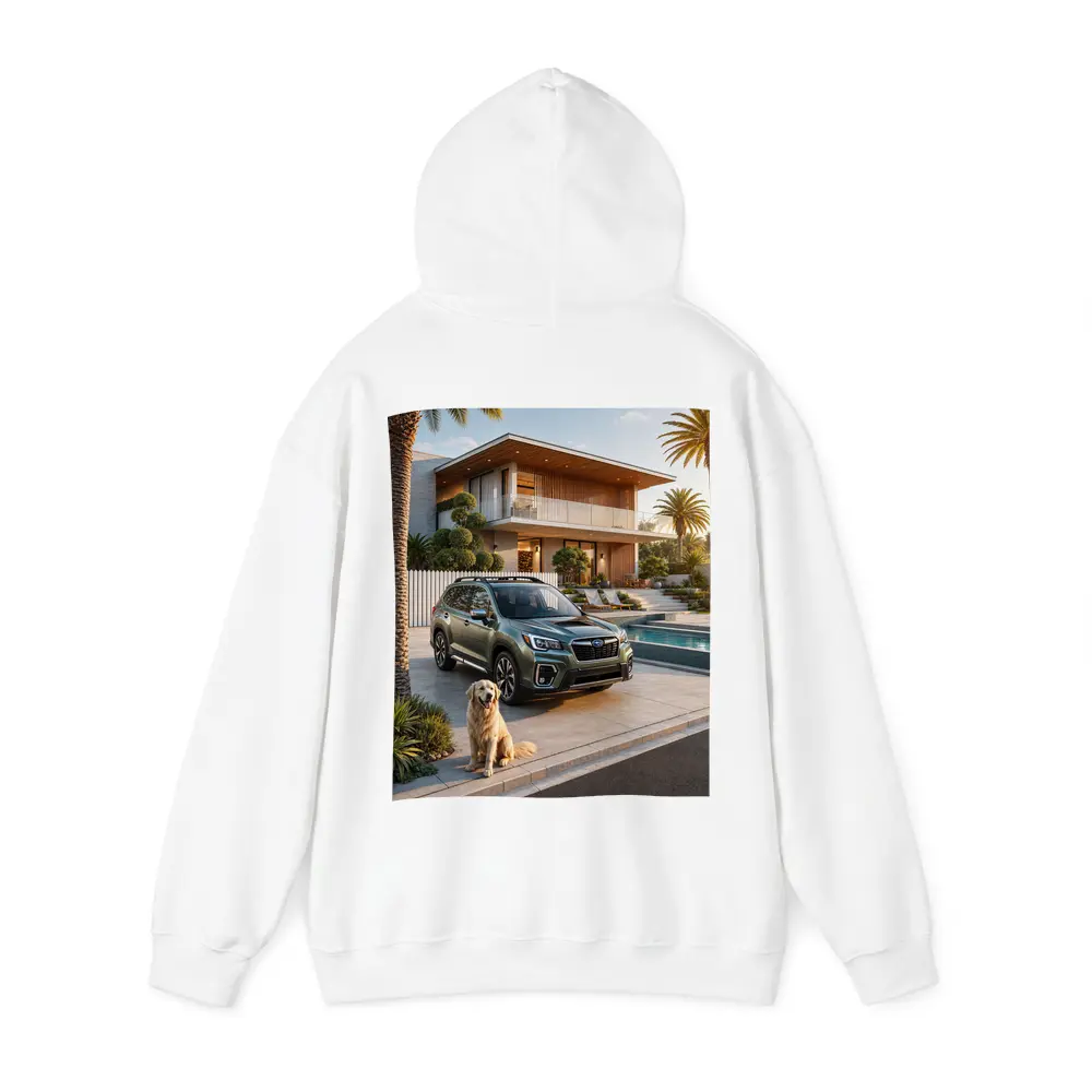 Subaru Forester Green SUV Luxury Home Driveway – Hoodies