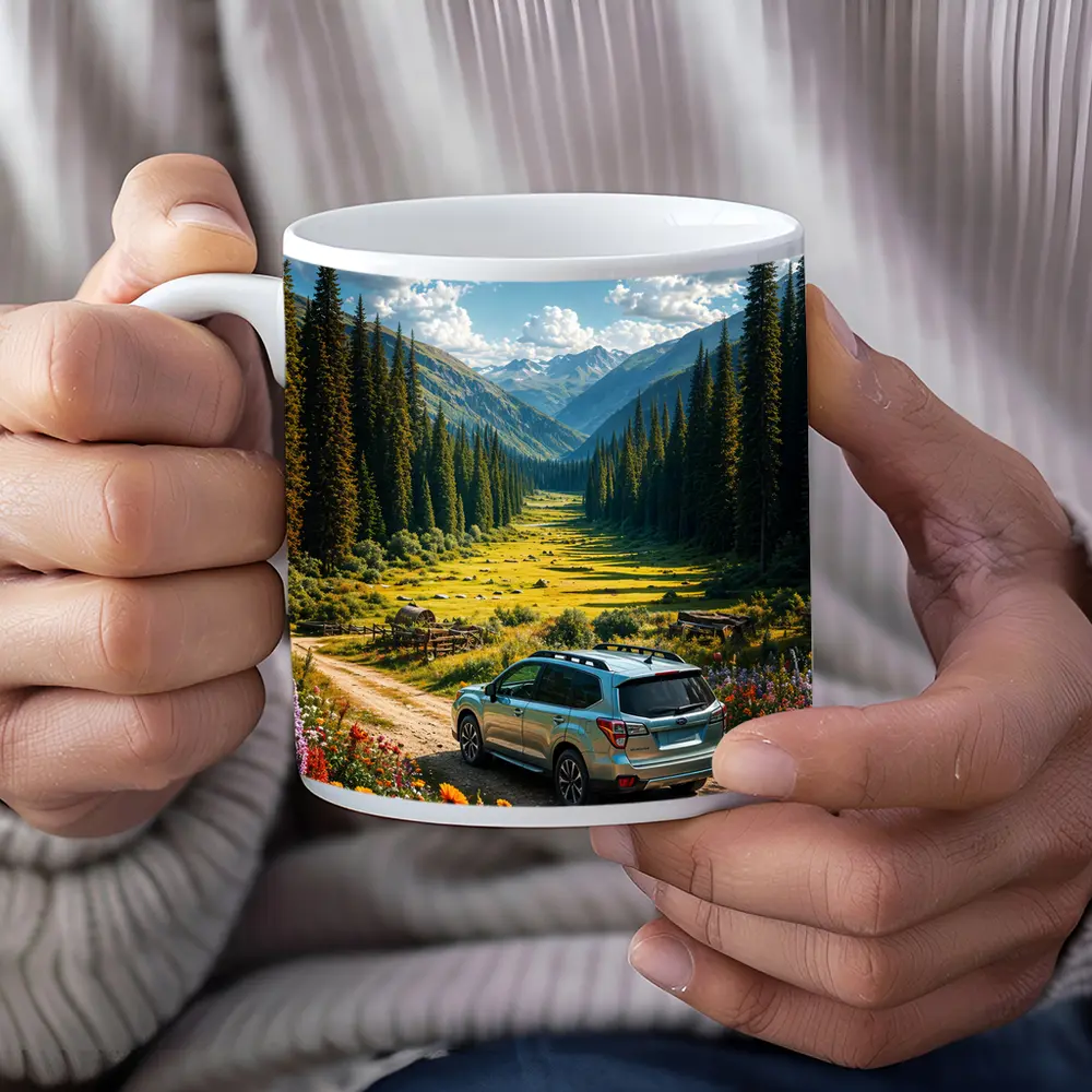 Subaru Forester Mountain Valley Dirt Road – Mugs