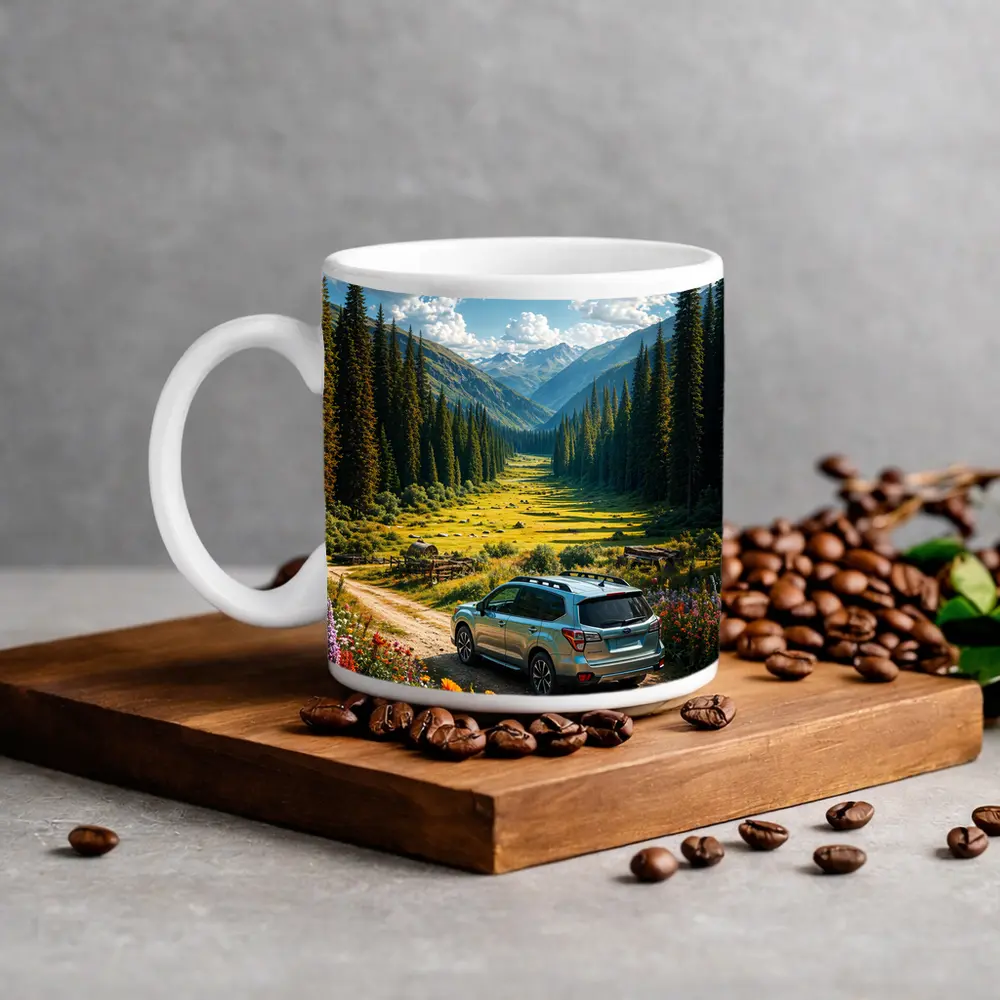 Subaru Forester Mountain Valley Dirt Road – Mugs