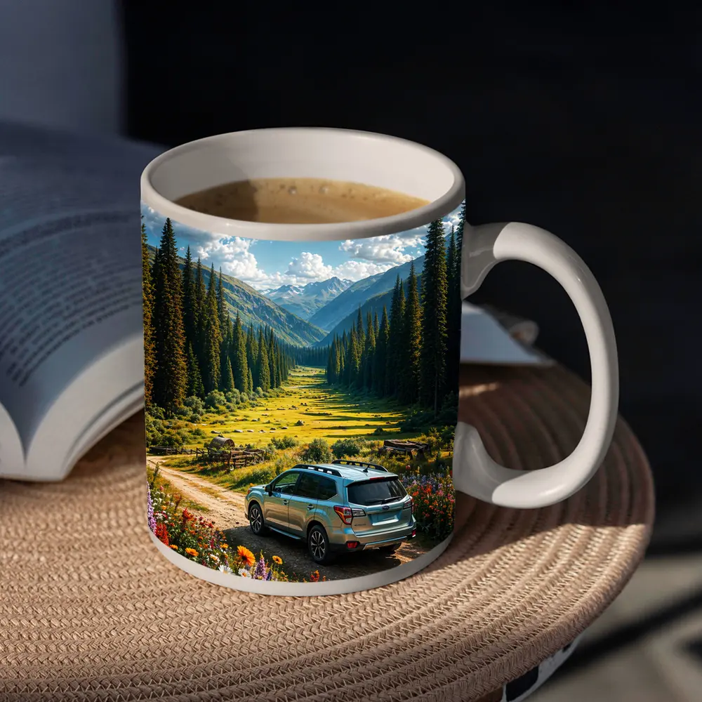 Subaru Forester Mountain Valley Dirt Road – Mugs