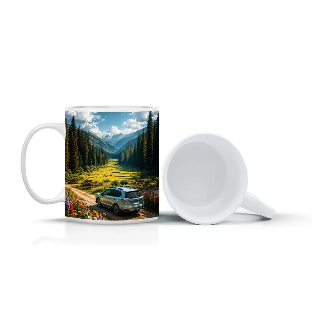 Subaru Forester Mountain Valley Dirt Road – Mugs