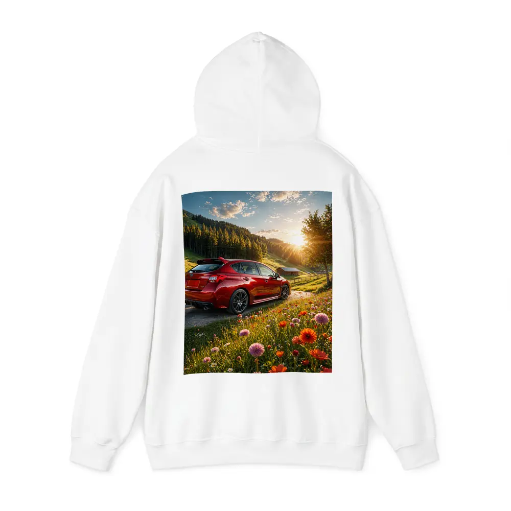 Subaru Impreza WRX Red Sunny Meadow – Hoodies