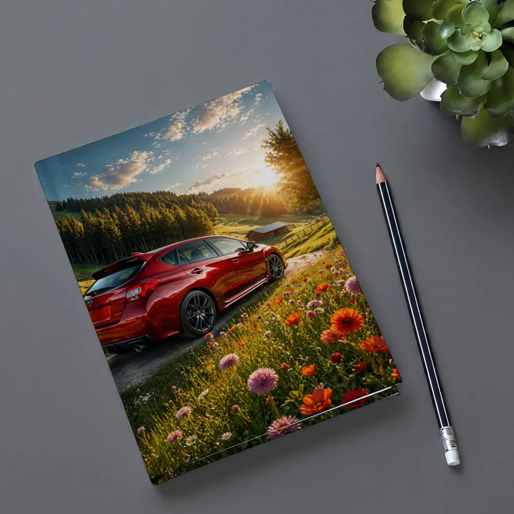 Subaru Impreza WRX Red Sunny Meadow – Notebooks