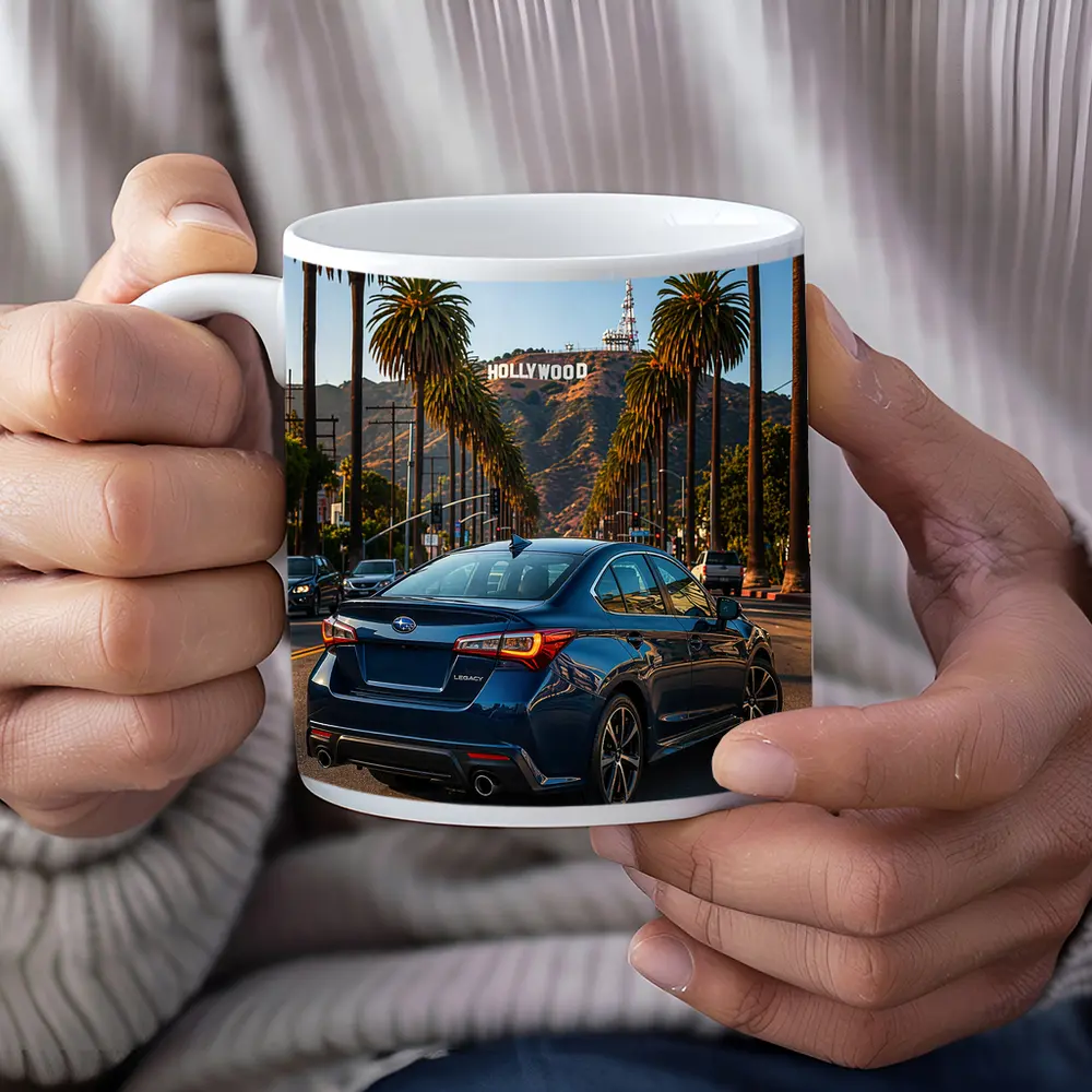 Subaru Legacy Sedan Hollywood Los Angeles Street – Mugs
