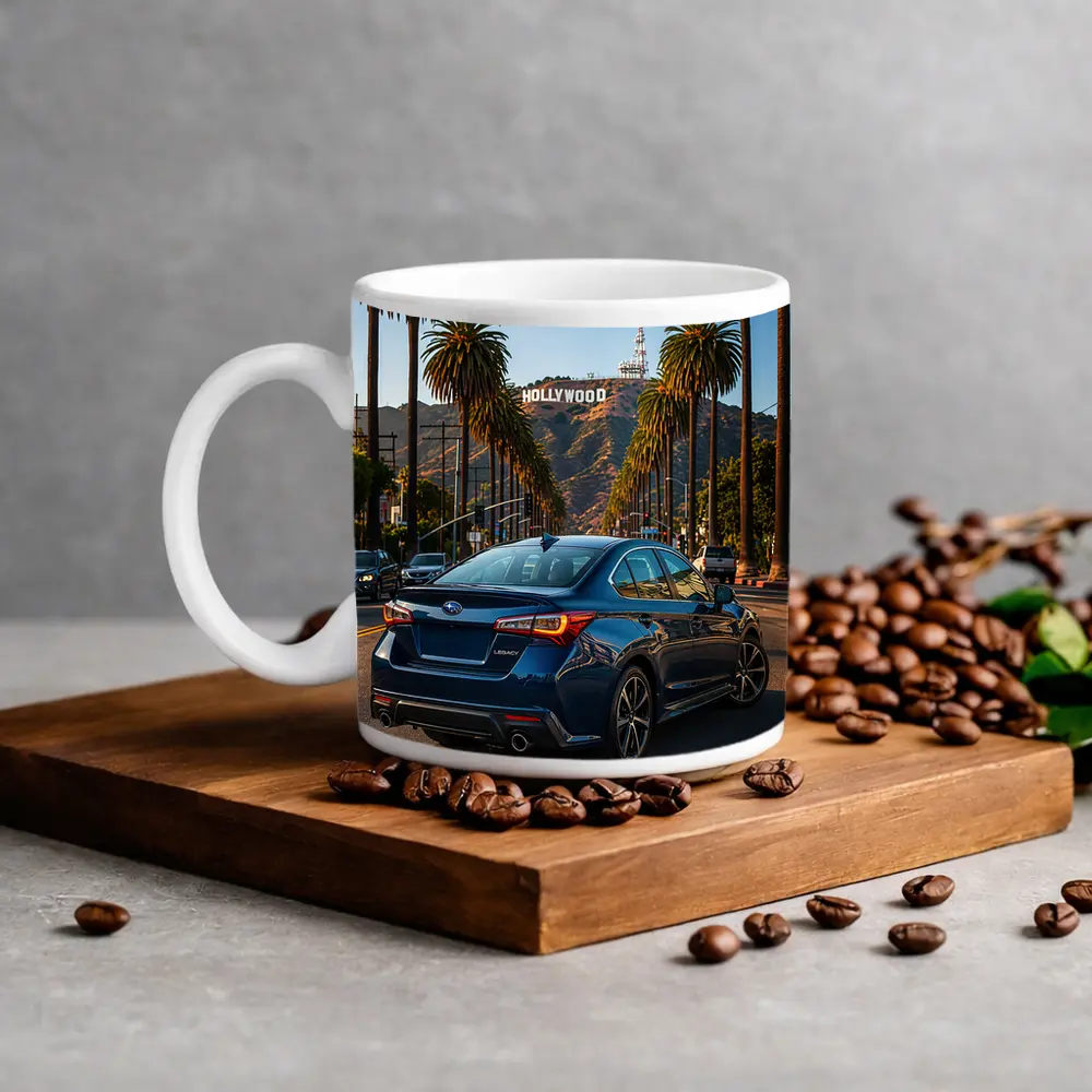 Subaru Legacy Sedan Hollywood Los Angeles Street – Mugs