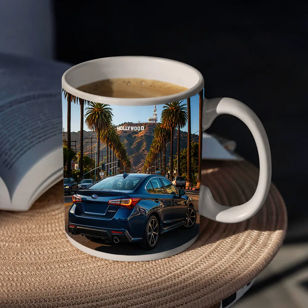 Subaru Legacy Sedan Hollywood Los Angeles Street – Mugs