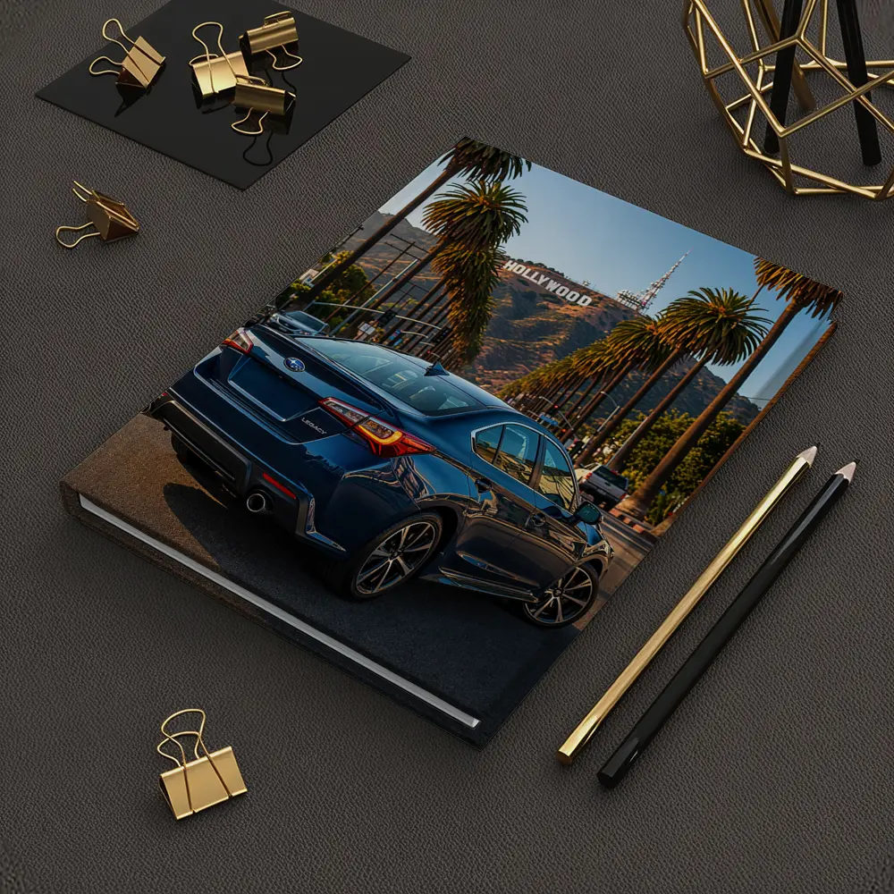 Subaru Legacy Sedan Hollywood Los Angeles Street – Notebooks