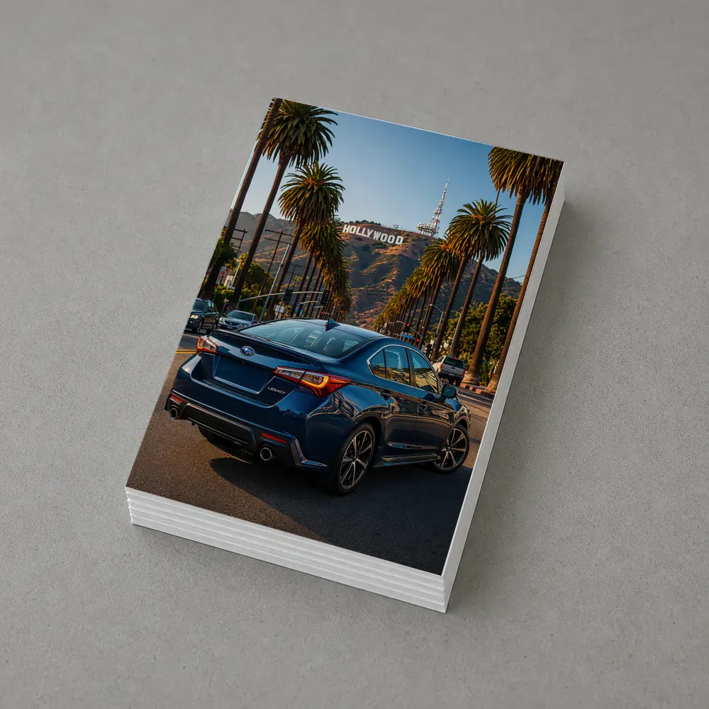 Subaru Legacy Sedan Hollywood Los Angeles Street – Postcards