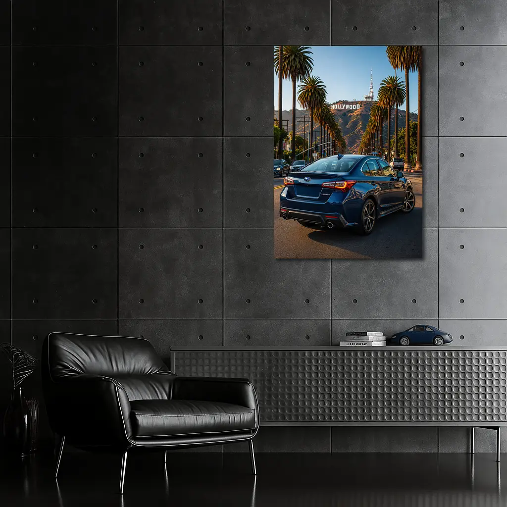 Subaru Legacy Sedan Hollywood Los Angeles Street – Wall Art