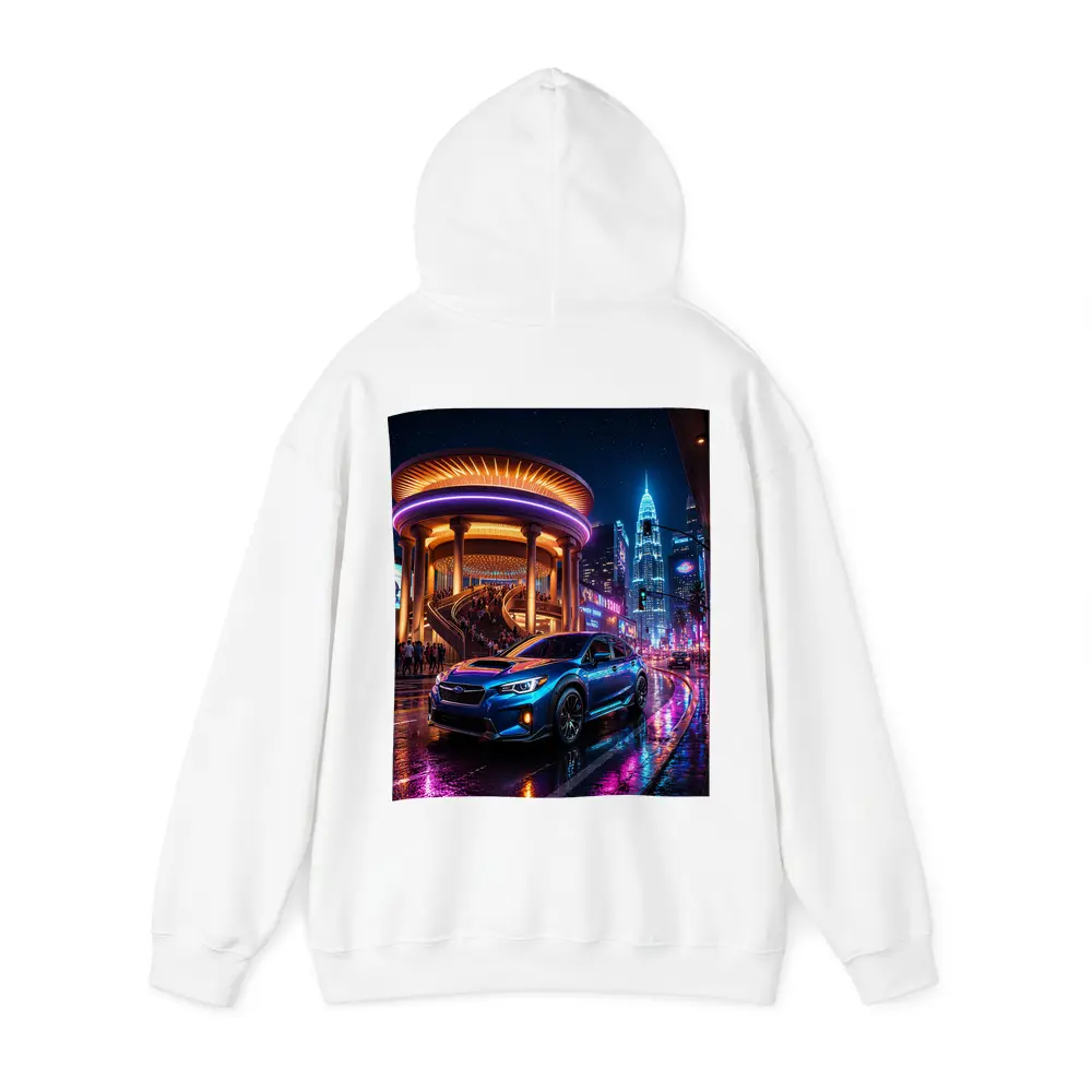 Subaru Levorg Blue Neon City Night – Hoodies