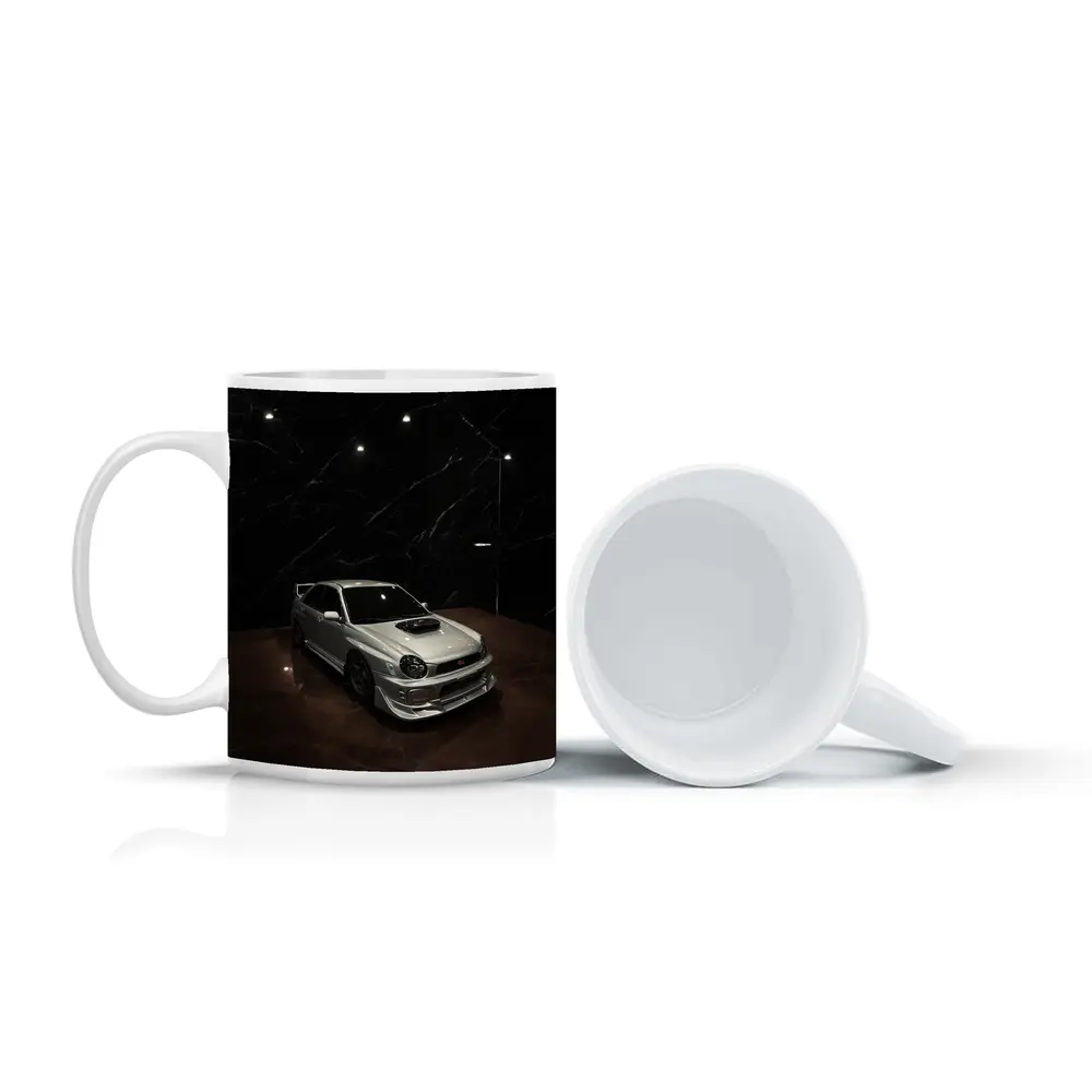 Subaru Impreza WRX Silver Dark Marble Showroom – Mugs