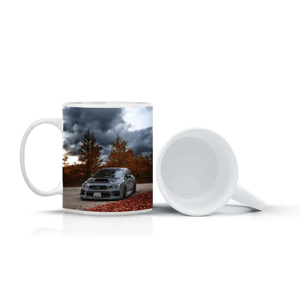 Subaru WRX STI Gray Stormy Autumn Sky – Mugs