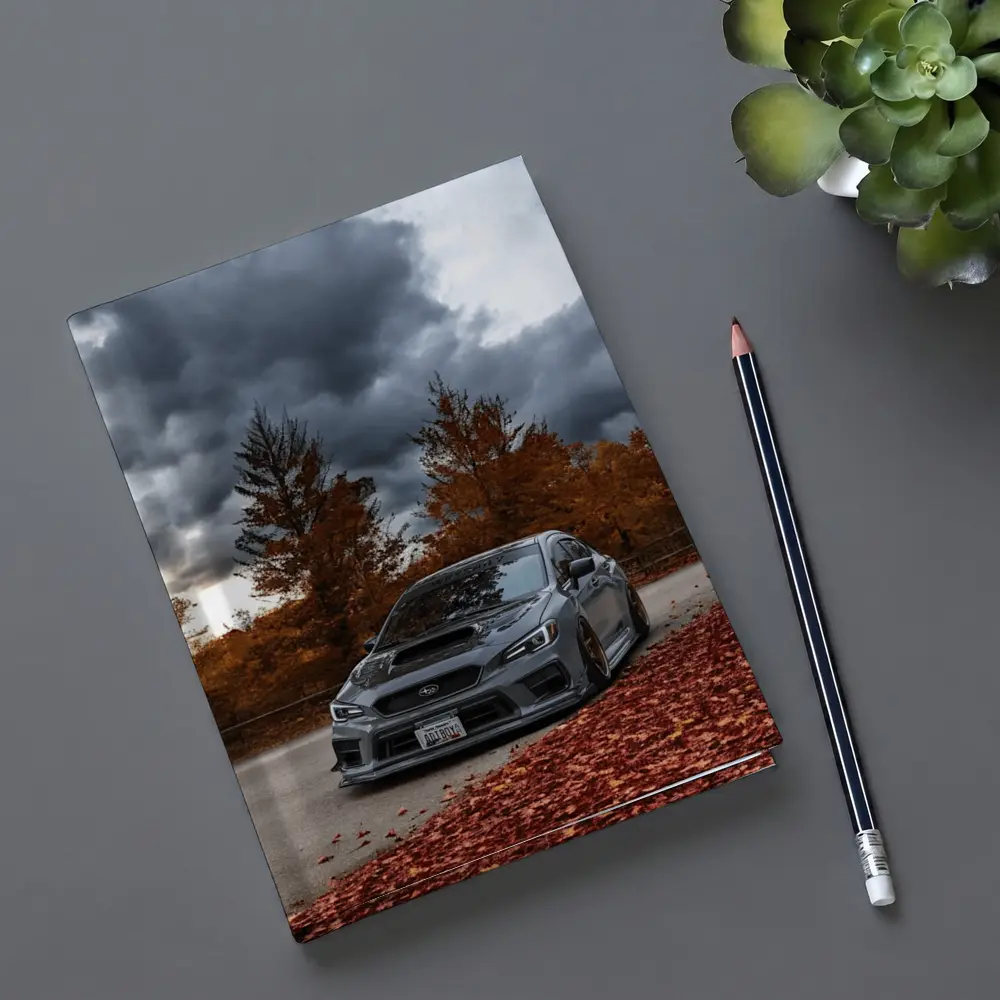 Subaru WRX STI Gray Stormy Autumn Sky – Notebooks