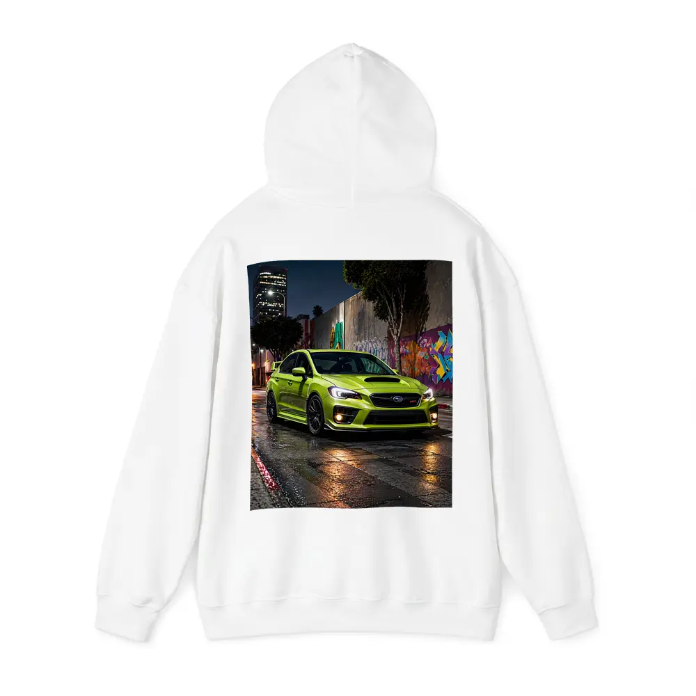 Subaru WRX STI Green Night City Streets – Hoodies