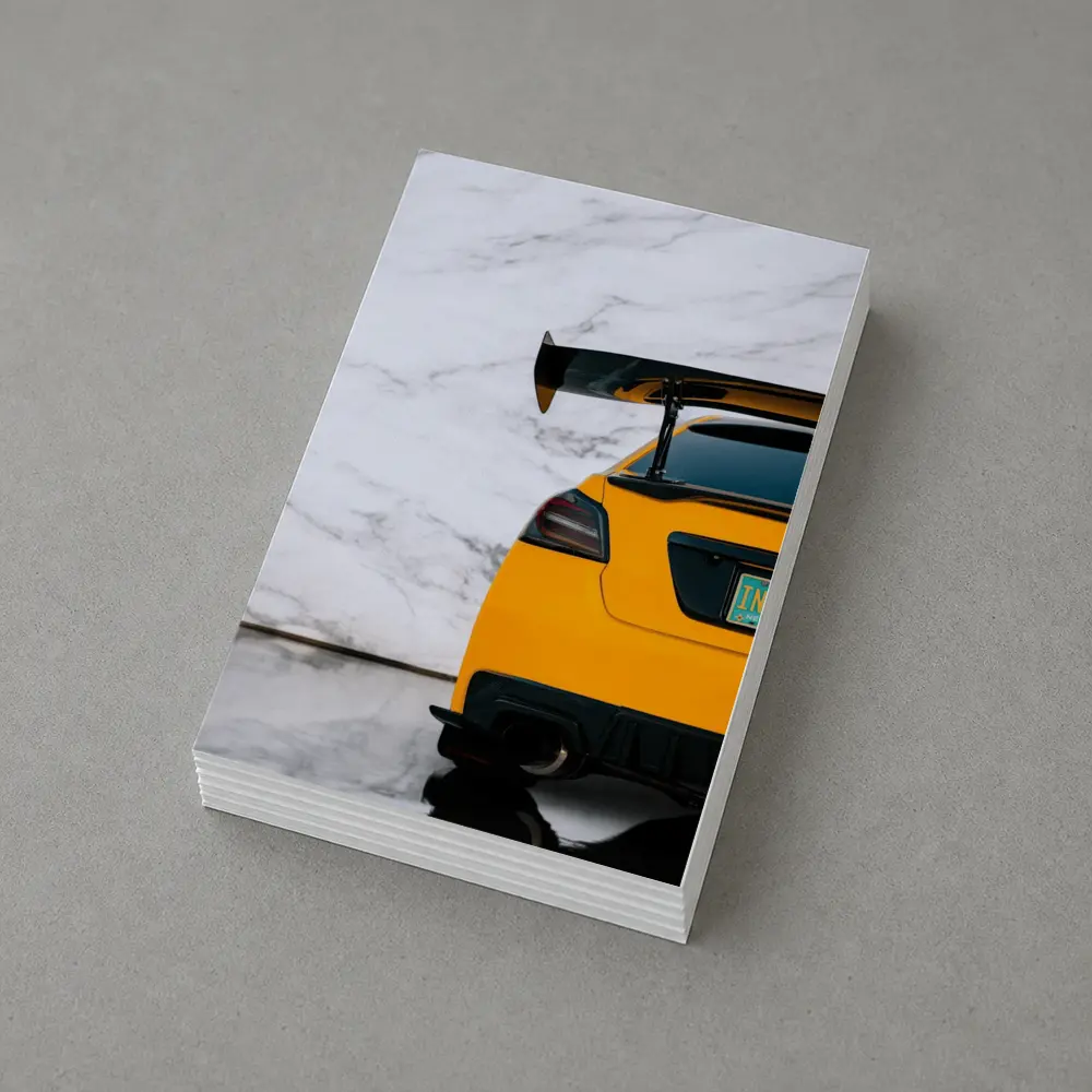 Subaru WRX STI Yellow Rear Wing Marble – Postcards