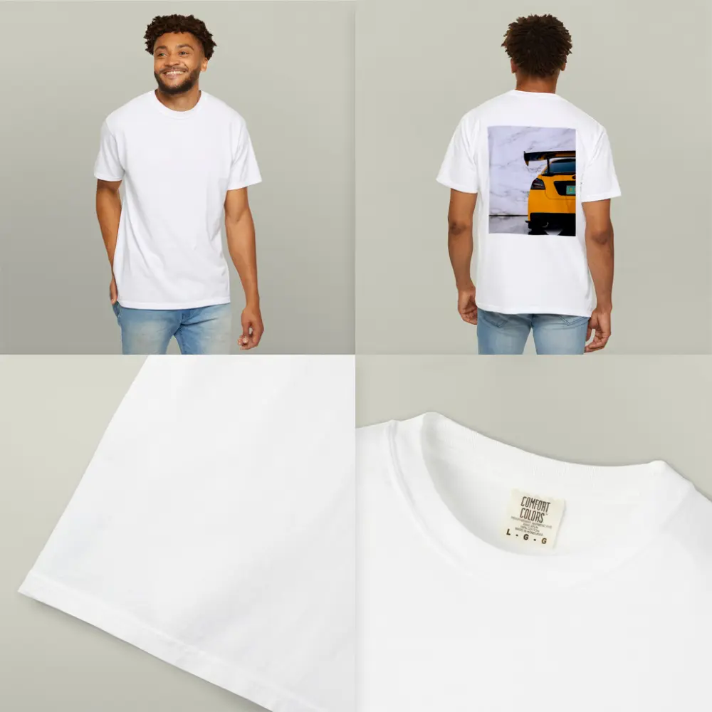 Subaru WRX STI Yellow Rear Wing Marble – T-Shirts