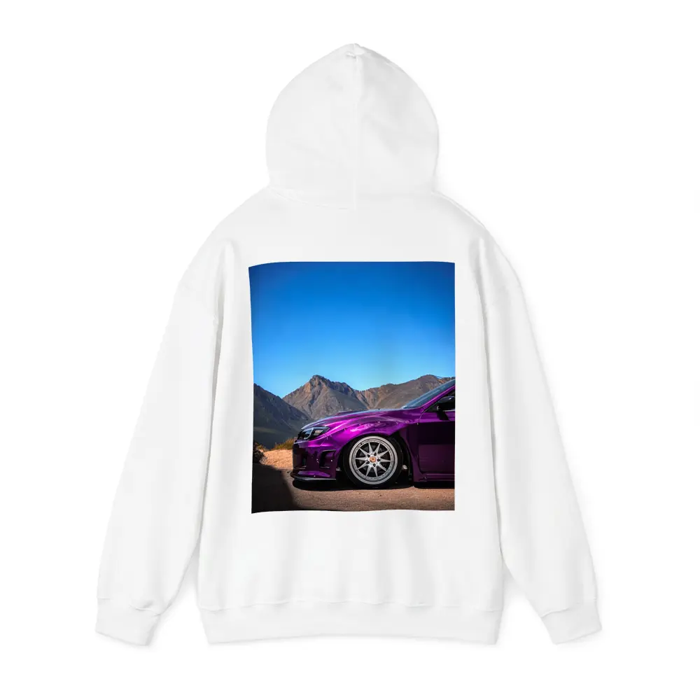 Subaru WRX Purple Chrome Mountain Road – Hoodies
